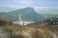 The Roaches.Â A digital oil painting of a winter landscape in the Peak District National Park, UK